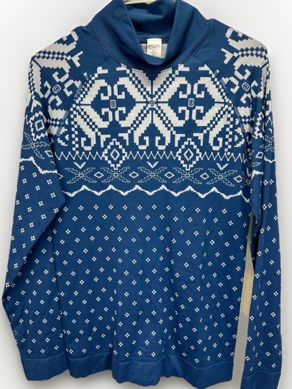 Sweaty Betty Fair Isle Base Layer Top • Women’s 12 • Thermal Ski Cold Gear
